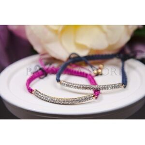 Juicy Couture Pave Bar Friendship Bracelet NWT